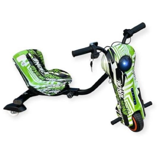 صورة سكوتر درفت صغير ذكي بطبعات خضراء 36 فولت بثلاث عجلات