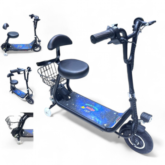 صورة سكوتر ميني للأطفال 36 فولت - أسود