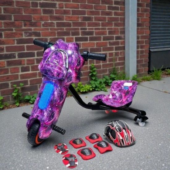 صورة سكوتر درفت صغير مميز بطبعات موف 36 فولت بثلاث عجلات