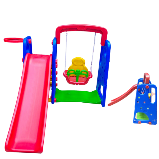 صورة مجموعة ألعاب للأطفال (منزلق ومرجيحة)