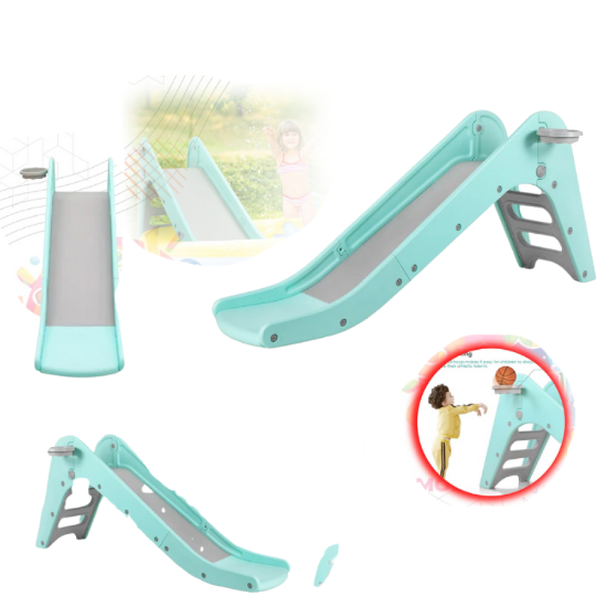 صورة منزلق أطفال مع كرة سلة مدمجة