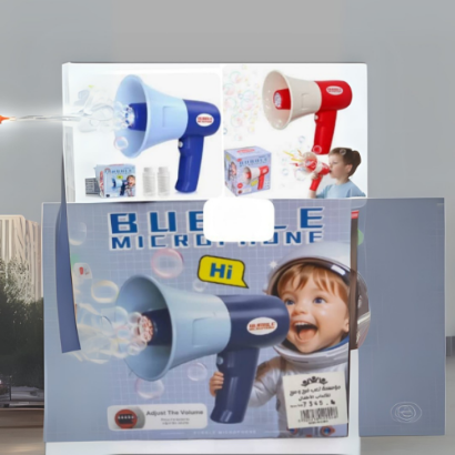 صورة ميكروفون الفقاعات "Hi Bubbles" – متعة الصوت والفقاعات