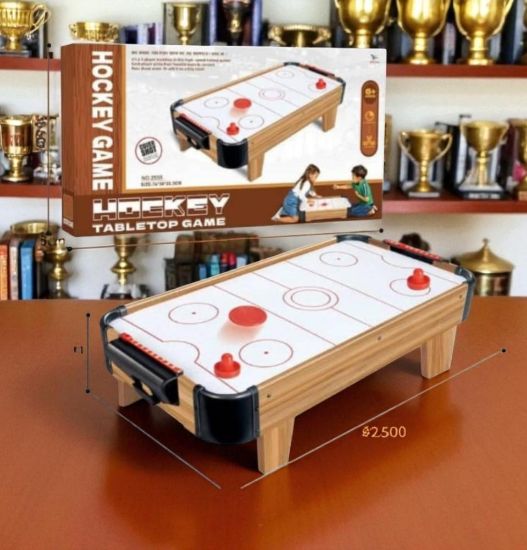 صورة طاولة هوكي "تحدي الأبطال" – لعبة هوكي هوائية منزلية