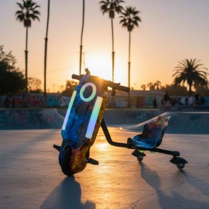 صورة سكوتر درفت "البركان الثلجي" – الإضاءة الخارقة والقوة الجامحة