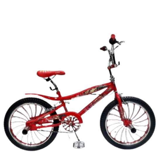 صورة ‍♂️ دراجة هوائية باللون الأحمر – مقاس 20