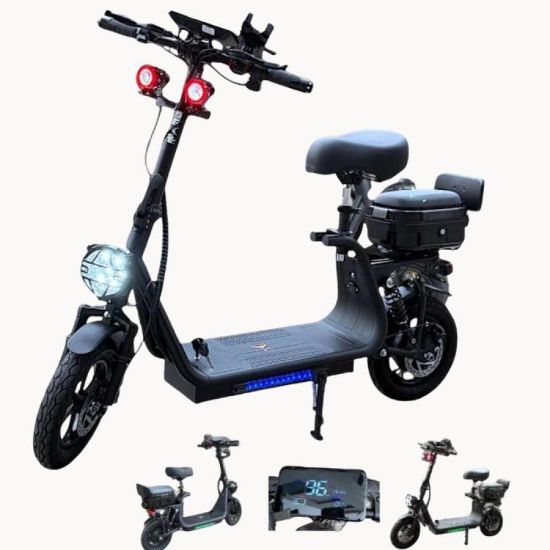 صورة سكوتر الكروز الكهربائي بكرسي وصندوق