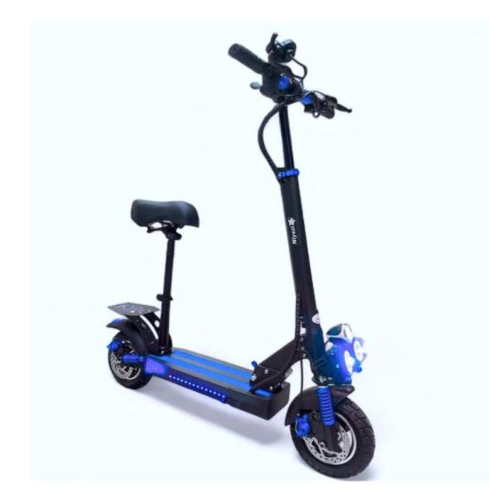 صورة سكوتر رياضي كهربائي بكرسي وإضاءة LED