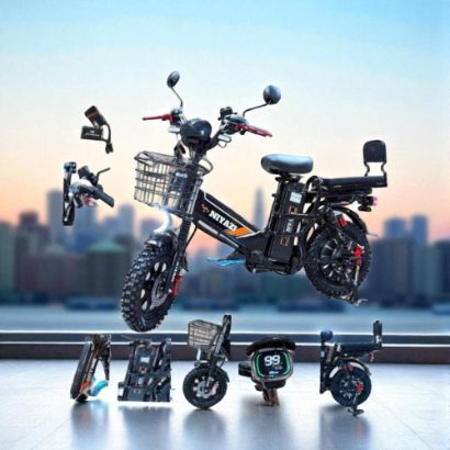 صورة دراجة  كهربائية قوية 60 فولت بطاريتين