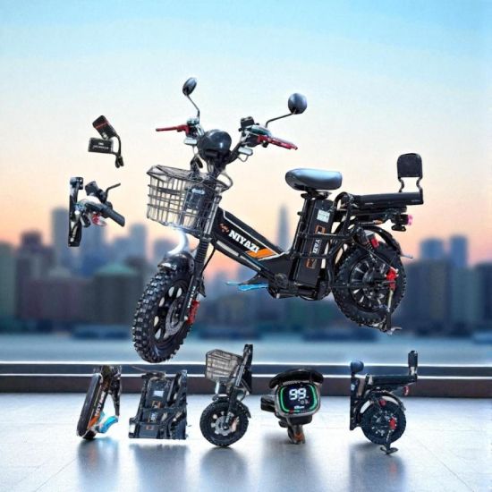 صورة دراجة  كهربائية قوية 60 فولت بطاريتين