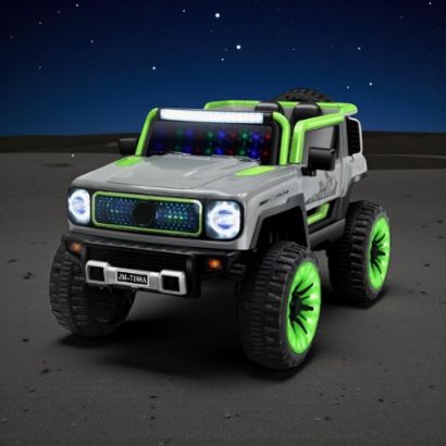 صورة سيارة جيب دفع رباعي كهربائية للأطفال بأضواء LED
