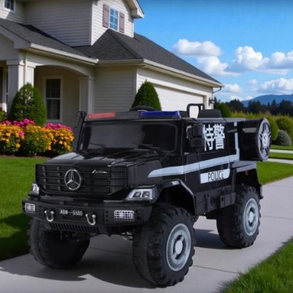صورة سيارة شرطة كهربائية ضخمة للأطفال