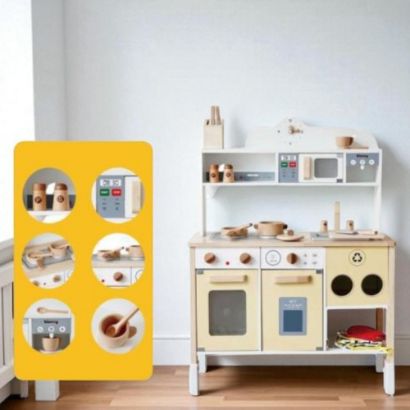 صورة مطبخ الشيف الخشبي تصميم أصيل