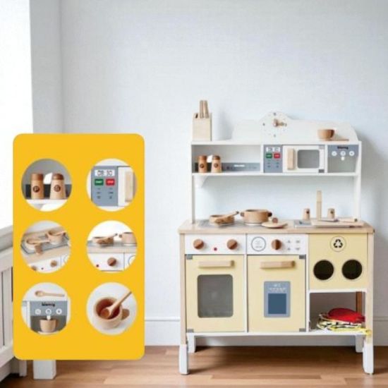 صورة مطبخ الشيف الخشبي تصميم أصيل