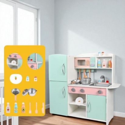 صورة مطبخ الآيس كريم الخشبي