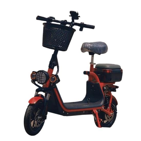 صورة سكوتر كهربائي عملي للكبار بـ سلة أمامية