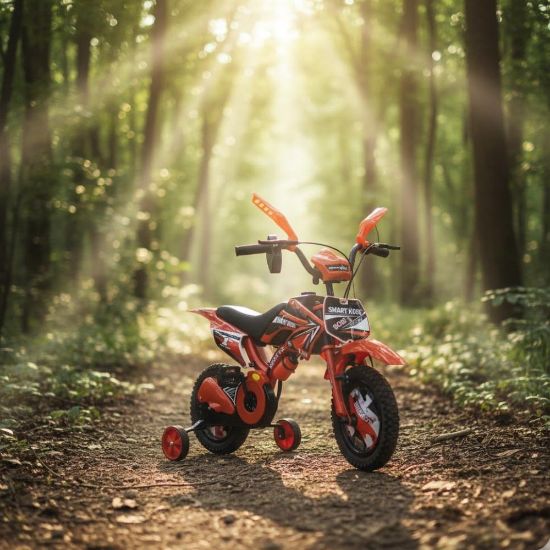 صورة دراجة هوائية للأطفال تصميم دباب 12 إنش