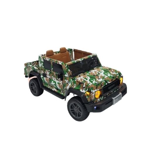 صورة سيارة أطفال كهربائية بتصميم عسكري