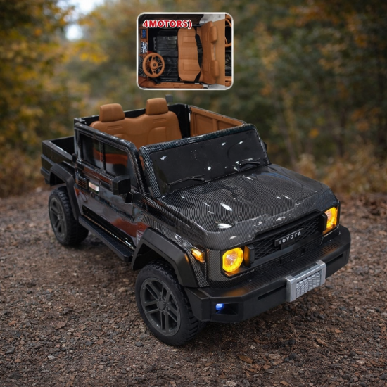 صورة سيارة أطفال كهربائية بتصميم فخم ولون أنيق