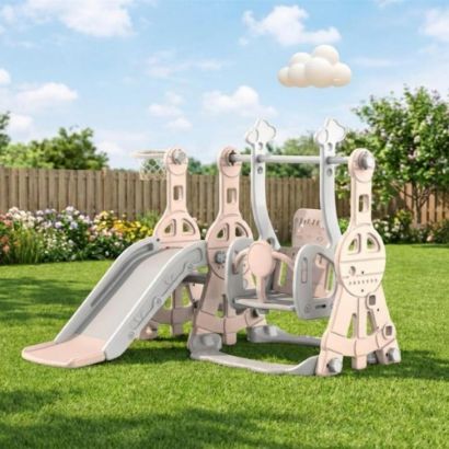 صورة ملعب أطفال منزلي 3 في 1