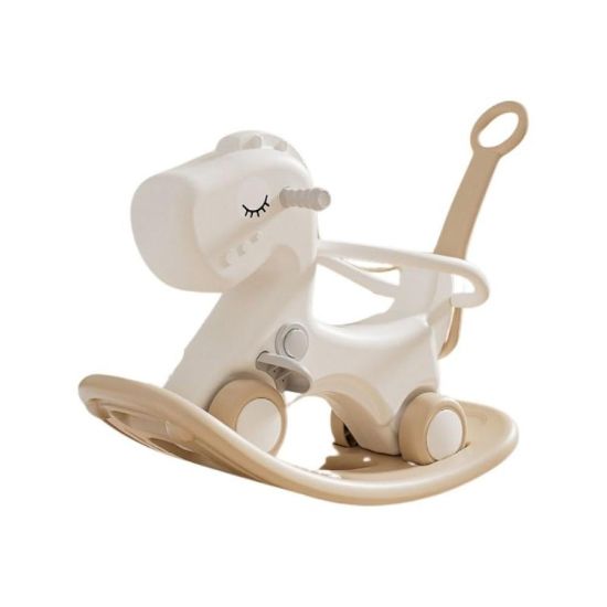 صورة حصان هزاز أطفال مع عجلات