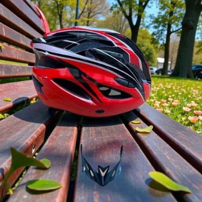 صورة خوذة رياضية أنيقة تجمع بين الأمان والشكل الجذاب