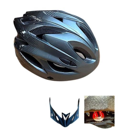 صورة خوذة دراجات هوائية رياضية رمادي كربوني