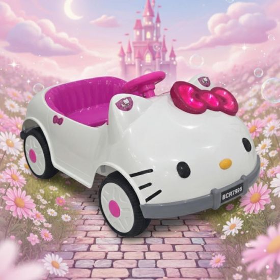 صورة سيارة أطفال كهربائية هلو كيتي