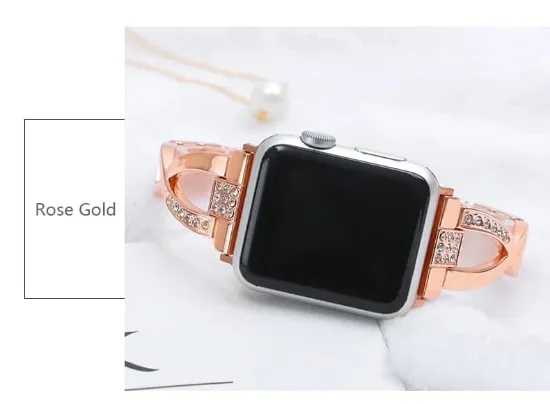 صورة سوار باند اساور نسائية انيقة متوافقة مع ساعة ابل Apple watch band