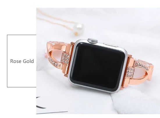 صورة سوار باند اساور نسائية انيقة متوافقة مع ساعة ابل Apple watch band