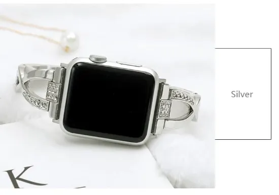 صورة سوار باند اساور نسائية انيقة متوافقة مع ساعة ابل Apple watch band