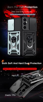 صورة جراب كفر غطاء سامسونج جالكسي A54 مع غطاء للكاميرا Shockproof Case for #Samsung A54