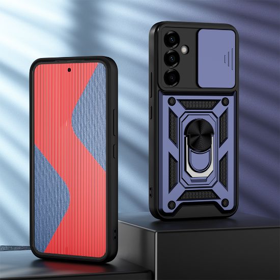 صورة جراب كفر غطاء سامسونج جالكسي A54 مع غطاء للكاميرا Shockproof Case for #Samsung A54