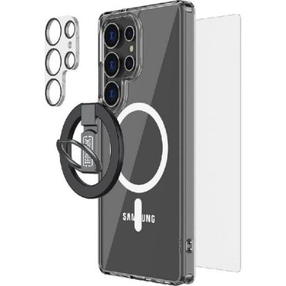 صورة بكج حماية كامل لهاتف سامسونج جالكسي اس 25 الترا 4في1 Full protection package for Samsung Galaxy S25 Ultra 4in1.