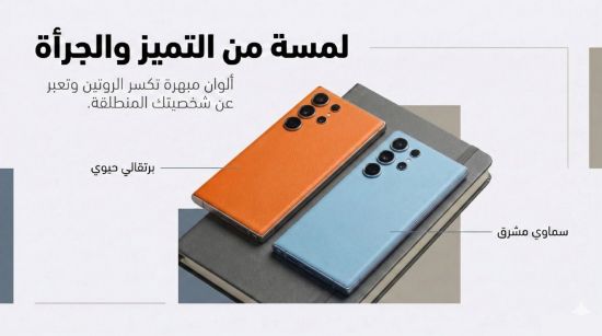 صورة جراب كفر غطاء حماية من الجلد لهاتف سامسونج جالكسي اس 25 الترا