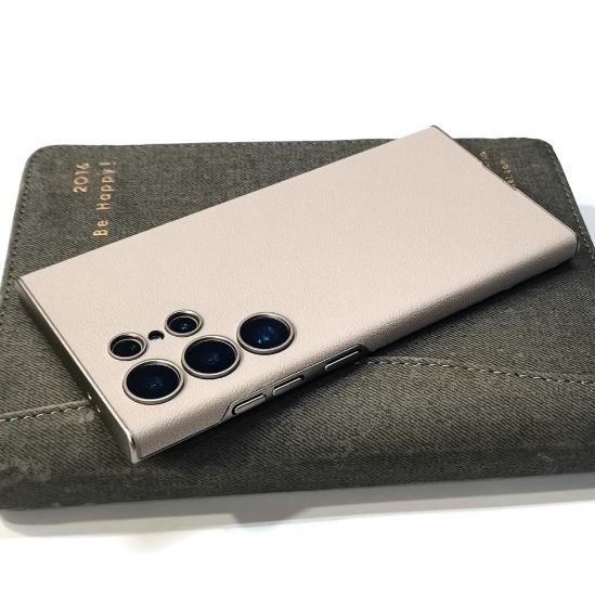 صورة جراب كفر غطاء حماية من الجلد لهاتف سامسونج جالكسي اس 25 الترا