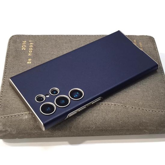 صورة جراب كفر غطاء حماية من الجلد لهاتف سامسونج جالكسي اس 25 الترا