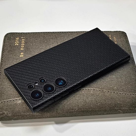 صورة جراب كفر غطاء حماية من الجلد لهاتف سامسونج جالكسي اس 25 الترا