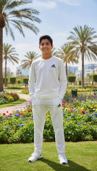 صورة طقم ربيعي ابيض من adi