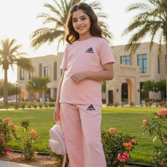 صورة طقم صيفي بلونه الوردي من adi