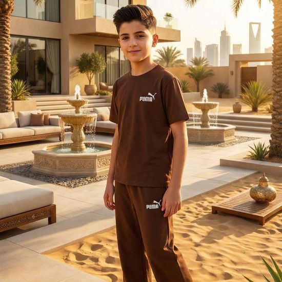 صورة طقم "بـوما" البني الكلاسيكي