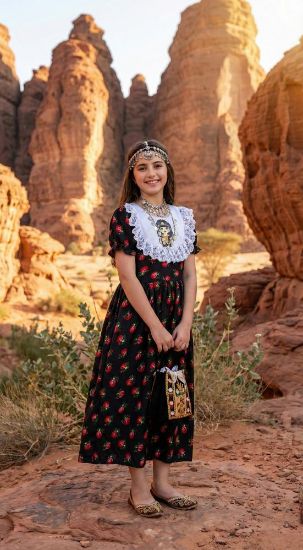 صورة فستان  "الجادل" التراثية