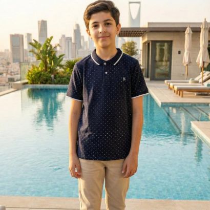 صورة تيشيرت ck اسود منقط