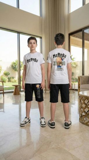 صورة طقم كاجوال "أنيمي جرافيك" للأولاد