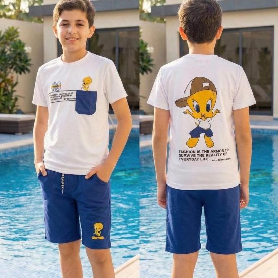 صورة طقم "تويتي" الصيفي للأولاد - تشكيلة لوني تونز