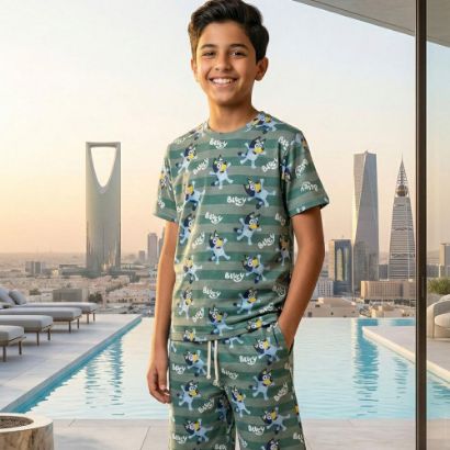 صورة طقم "بلوئي" الصيفي المخطط - قطعتين