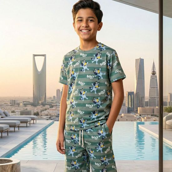 صورة طقم "بلوئي" الصيفي المخطط - قطعتين