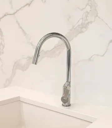 صورة SINK MIXER  1 HOLE PULL OUT BRASS CHROME 38 (CHINA)