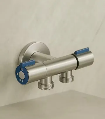 صورة SS ANGLE VALVE STAINSTEEL 2HANDLE 2LINE 1/2" TOCO (CHINA)