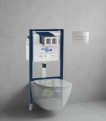 صورة S/WC HIDDEN SIPHON WITH PUSHING CISTERN SANIT [GERMANY]