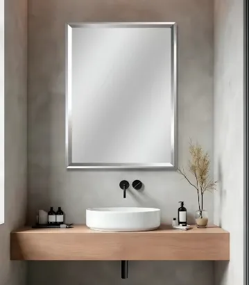 صورة MIRROR WITH FRAM CHROME SS-001 7326-CH 80x60 MAJOR [ CHINA]
